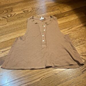 Aerie Cropped Waffle Tank